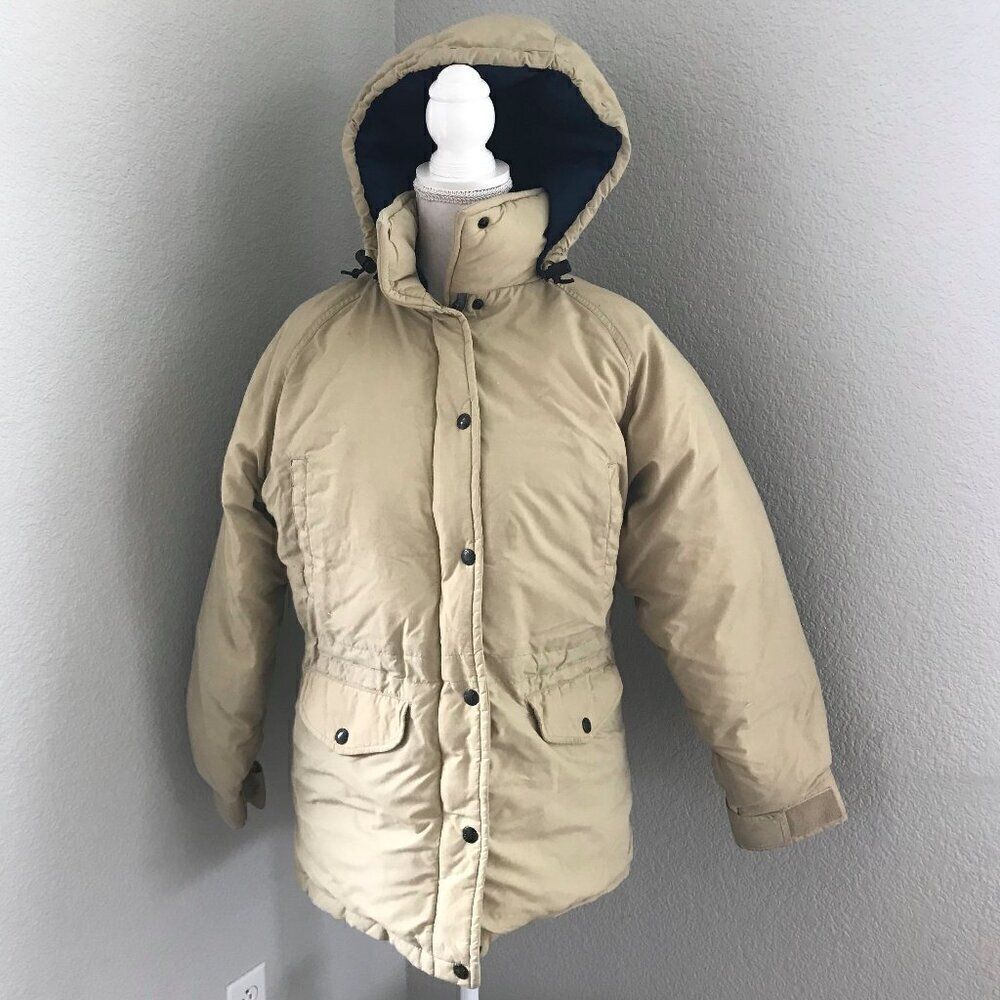 The North Face Women Medium Beige Ski Outdoor Hooded Snow Jacket
